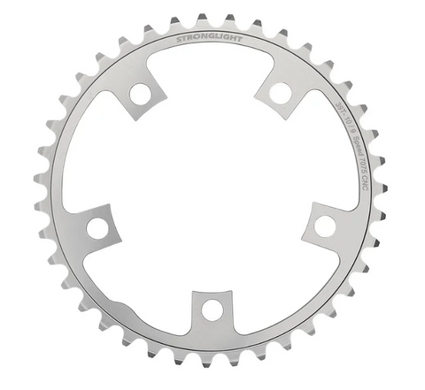 Stronglight Road Chainring 39T Silver 110mm BCD 5 Hole For 2x9/10 Speed Drivetrain Upgrade