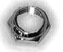 BICYCLE PARTS - LOCK NUT FOR HEADSET 22.2MM SILVER, BAG 2