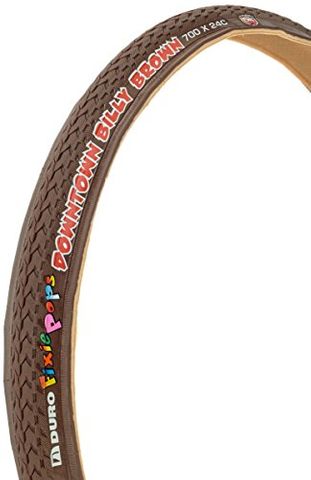 BICYCLE PARTS - TYRE FOLDING 700 X 24C FIXIE POPS BROWN (24 - 622) TAIWAN PREMIUM TYRE