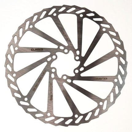 BICYCLE PARTS - DISC ROTOR - CLARKS, STAINLESS STEEL 203MM, ALL SILVER FINISH QUALITY CLARKS PRODUCT