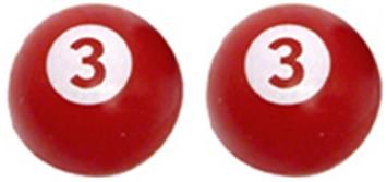 BICYCLE PARTS - VALVE CAP 3 RED 2PCE