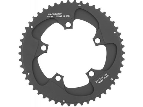 Stronglight 50/34T Chainring 110 BCD 11 Speed 7075 CNC Aluminum Black Road Bike Crankset