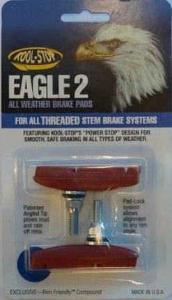 BICYCLE PARTS - BRAKE PADS - KOOL STOP EAGLE 2 SALMON THREADED KSE2TSA