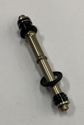 BICYCLE PARTS - NOVATEC AXLE SET F172SB/F372SB TO SUIT A TYPE ROAD HUB ANODIZED BLACK, W/RIGHT AND LEFT END CAPS W/SEALS W/ 7075 ALLOY AXLE FOR 10 X 140 X 130MM
