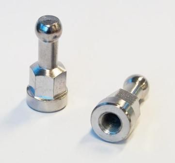 BICYCLE PARTS - AXLE NUTS (10 X 1 FITS ISO & JAPANESE SOLID AXLES) TO SUIT SINGLE WHEEL CARGO TRAILER ( 2PCS)