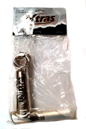 BICYCLE PARTS - QUILL STEM - UNO - 130MM EXT, 0 DEGREE, 22.2MM DIA, 25.4MM BB, SILVER