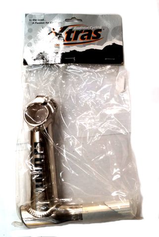 BICYCLE PARTS - QUILL STEM - UNO - 130MM EXT, 0 DEGREE, 22.2MM DIA, 25.4MM BB, SILVER