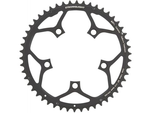 Stronglight 50T Road Chainring Black 110mm BCD 5 Hole For 10/11 Speed Cycling Crankset Ceramic Teflon Treatment