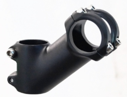 BICYCLE PARTS - AHEAD STEM - 80MM EXT, 40 DEGREE, 28.6MM DIA., 31.8MM BB, BLACK