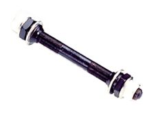 BICYCLE PARTS - AXLE - FRONT BMX, 3/8 X 26T X 140MM, WITH CONE & NUT
