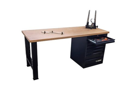 2050mm Wooden Top Mechanical Workbench With 8 Drawer Tool Chest And 160 Assorted Tools - Workshop Furniture For Mechanics & DIY Enthusiasts