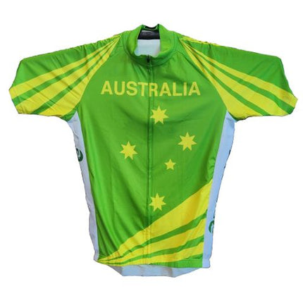 BICYCLE PARTS - JERSEY, TOURIST, SHORT SLEEVE, FULL ZIP, AUSTRALIA DESIGN, LARGE