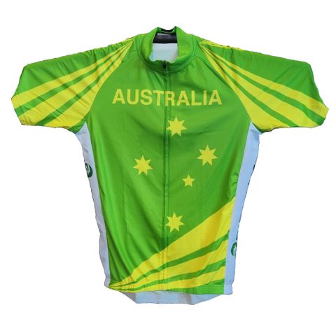 BICYCLE PARTS - JERSEY, TOURIST, SHORT SLEEVE, FULL ZIP, AUSTRALIA DESIGN, LARGE