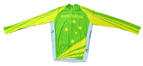 BICYCLE PARTS - JERSEY, TOURIST, SUMMER LONG SLEEVE, FULL ZIP, AUSTRALIA DESIGN, LARGE