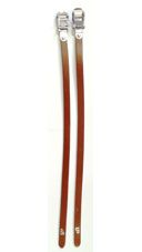 Leather Toe Clip Straps For Pedals - Brown, 430mm Length, Pair - Cycling Accessories