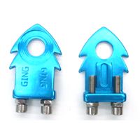 BICYCLE PARTS - CHAIN ADJUSTER - FOR 14MM AXLE, BLUE (SOLD IN PAIRS)