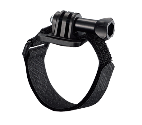 BICYCLE PARTS - MOUNT - HELMET MOUNT FOR LIGHT OR GO PRO, MOUNTS VIA VELCRO STRAP.