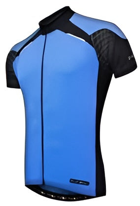 BICYCLE PARTS - BLUE KIDS JERSEY - FUNKIER FIRENZE SHORT SLEEVE JERSEY, FULL ZIP, BLUE, SIZE 12