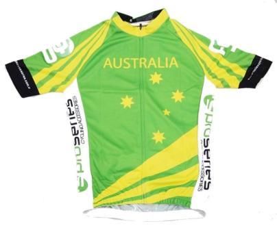 BICYCLE PARTS - JERSEY, TOURIST, SHORT SLEEVE, FULL ZIP, AUSTRALIA DESIGN, WOMENS SIZE 18