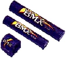 BMX CRASH Pad Suit 16 Inch Blue Foam Grips Set Of 3 For Bike Handlebar Protection