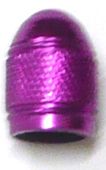 BICYCLE PARTS - VALVE CAP FOR A/V PURPLE (SOLD IN PAIRS)