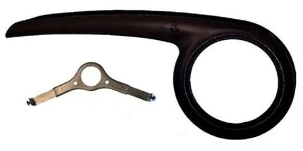 BICYCLE PARTS - CHAIN GUARD FOR 26 - 28 BIKES, UP TO 48T, PLASTIC, BLACK