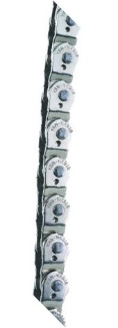 BICYCLE PARTS - CHAIN - HALF LINK, 1/2 X 3/32 X 102L, REINFORCED TOP PLATE & SOLID PINS, SILVER (YBN MK - 918N)