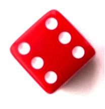 Red Dice Valve Cap For Bicycle Tires, A/v Type, Schrader Valve Cap, Durable Plastic Tire Accessory