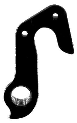 BICYCLE PARTS - META CNC DERAILLEUR HANGER - BLACK MODEL 150, MATERIAL 6061 T651 AVIATION ALUMINIUM, CNC MACHINED, GT