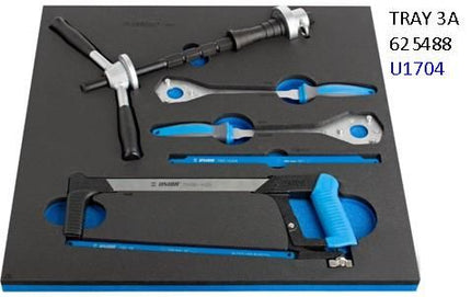 Unior Tool Tray For Workbench Organizer With 5 Quality Tools - 56 X 58 CM - Durable Metal And Plastic Build