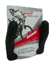 BICYCLE PARTS - BAR ENDS, ALLOY INSIDE, KRATON RUBBER OUTSIDE