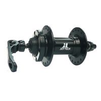 BICYCLE PARTS - HUB. FRONT JOYTECH 6 BOLT DISC QR BLACK ALLOY 36H