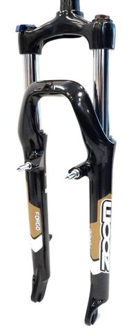 BICYCLE PARTS - SUSPENSION FORK, ZOOM, 26 THREADLESS 1.1/8 - DISC & V - BRAKE - MECHANICAL LOCKOUT - STEM 230MM - 80MM TRAVEL