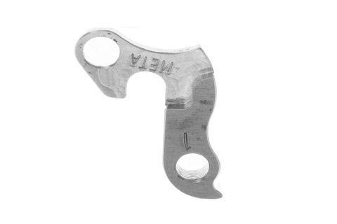 BICYCLE PARTS - META CNC DERAILLEUR HANGER - MODEL 1, MATERIAL 6061 T651 AVIATION ALUMINIUM, CNC MACHINED, SILVER, KONA, MARIN, NORCO, FUJI, ORBEA, MERIDA, BMC, DIAMONDBACK ETC