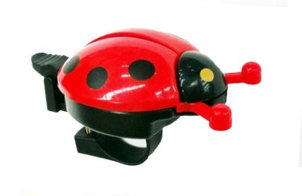BICYCLE PARTS - BELL - FLICK BELL, BIKES UP, LADYBUG DESIGN, RED, FITS 25.4MM BB