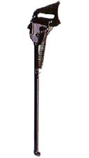 BICYCLE PARTS - KICKSTAND - 16 - REAR AXLE MOUNT - STEEL - BLACK -