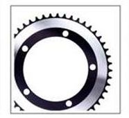 BICYCLE PARTS - CHAIN RING 1/2 X 1/8 - 44T X 130 BCD FOR SINGLE SPEED, ALLOY, BLACK