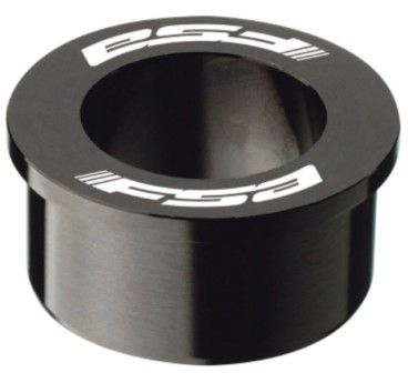 BICYCLE PARTS - FSA HEADTUBE REDUCER, ALLOWS 1 1/8 HEADSET TO BE USED IN PLACE OF 1.5 . BLACK - SOLD INDIVIDUALLY (34MM ID, 49.75MM OD 20MM DEPTH + LIP IS 55MM OD X 4MM DEEP)