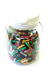 BICYCLE PARTS - END CAP INNER WIRE END CAP, 2.3MM INSIDE DIA, MIXED COLOURS (BOTTLE OF 500)