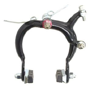 BICYCLE PARTS - BRAKE - ALHONGA CALIPER BRAKE SET, 73 - 91MM REACH, SINGLE PIVOT, ALLOY, NUTTED, BLACK (FRONT & REAR)