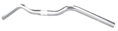 Silver Alloy Handlebars 61cm Wide 25.4mm Clamp Diameter For Cycling - Lightweight For Mountain Road Bikes