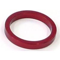BICYCLE PARTS - SPACER ALLOY, 1 1/8 RED COLOUR, T5MM