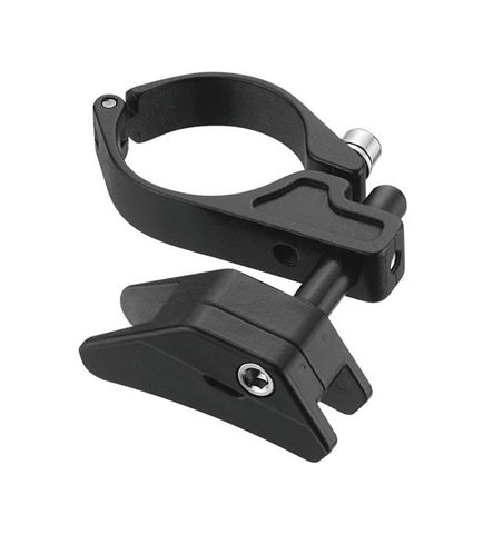 BICYCLE PARTS - GUIDE FOR CHAIN, ALLOY, WITH PLASTIC UPPER GUARD, BLACK, DIA.34.9MM WITH ADAPTER TO DIA.31.8MM