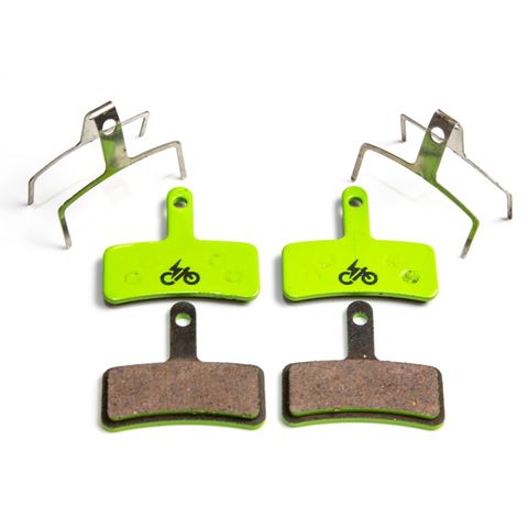 BICYCLE PARTS - H/D E - BIKE BRAKE DISC PADS, 2 PAIRS, SEMI METALLIC, COMPATIBLE TEKTRO DORADO