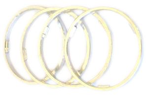 BICYCLE PARTS - SPACER ALLOY, KEYWAYED, FOR CASSETTE HUB, 3MM (BAG OF 4)