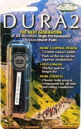 BICYCLE PARTS - BRAKE PADS - KOOL STOP DURA 2 INSERT CARBON FIBER KSDR2CF