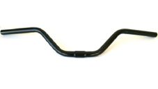 BICYCLE PARTS - HANDLEBAR 25.4MM, 68CM WIDE, 120MM RISE, STEEL BLACK