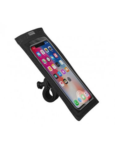 Sahoo Universal Waterproof Smartphone Handlebar Mount Bag For Cycling, Easy Zipper Closure, Fits Most Phones, 21x10.5x1.5cm, Secure Ride Accessory
