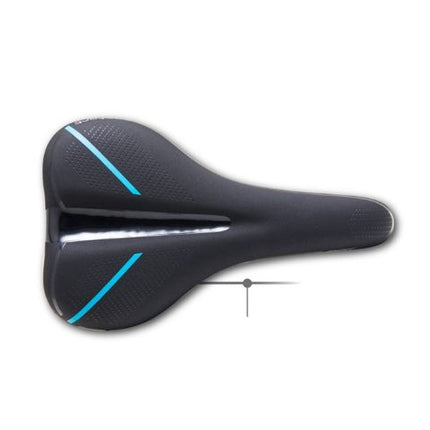 BICYCLE PARTS - SADDLE, VINYL TOP, BLACK, BLACK RAILS, L:270 W:159MM, QUALITY DDK PRODUCT MADE IN TAIWAN