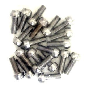 BICYCLE PARTS - BOLT M6, 15MM, FOR PIVOT BRAKE, 10MM HEAD DIAMETER (BAG 20)